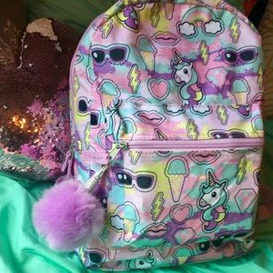 NWOT Girls unicorn backpack!